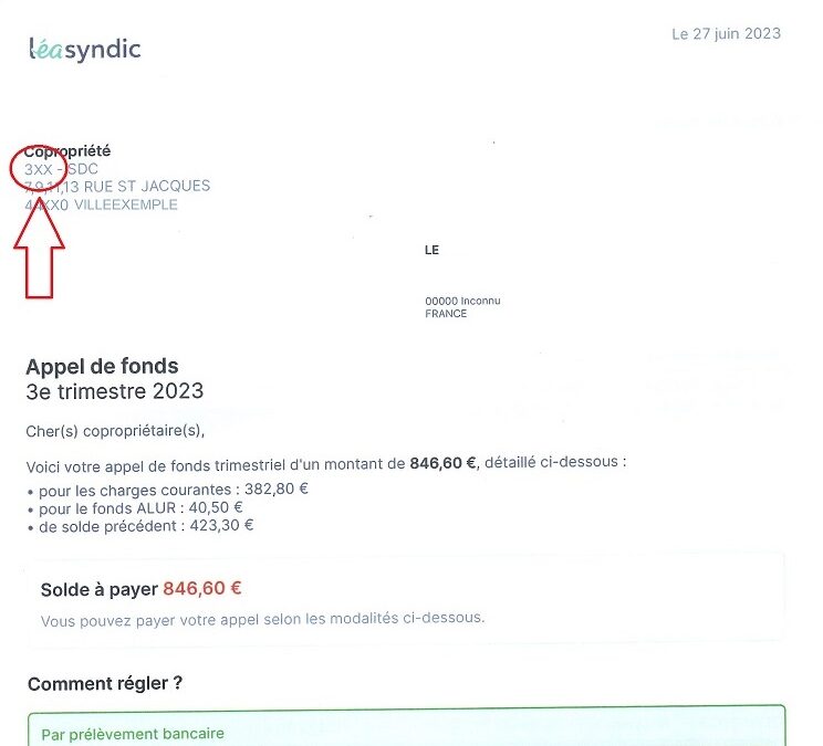 Numéro d&rsquo;identification de votre copropriété